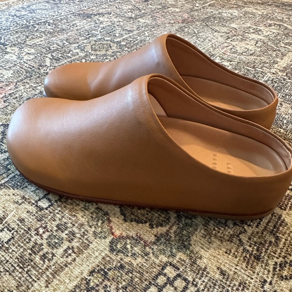 Lauren Manoogian Tan Leather Slip-Ons